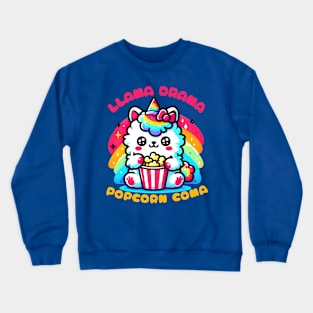 Popcorn llama Crewneck Sweatshirt